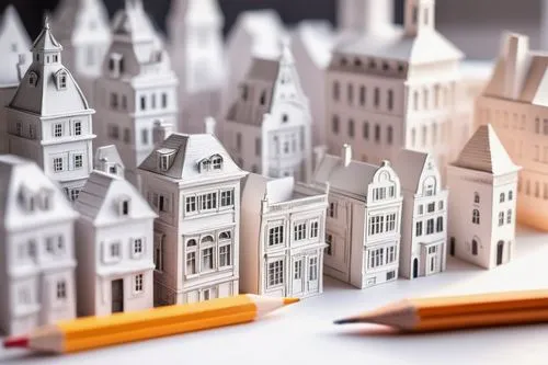 miniature house,dolls houses,miniaturist,tilt shift,paper art,model house,dollhouses,city buildings,miniature figures,miniaturizing,3d rendering,3d model,model making,crane houses,miniaturised,3d render,houses clipart,micropolis,rowhouses,row houses,Illustration,Black and White,Black and White 35