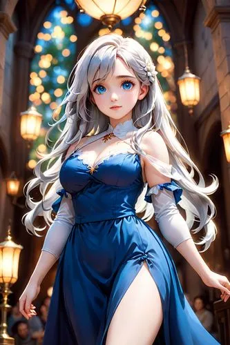 winterblueher,peignoir,dress doll,michiru,bns,lyria,cinderella,silva,elona,cagli,female doll,lumi,doll dress,tera,elsa,emilia,sapphire,cagliostro,kolken,yurika,Anime,Anime,Cartoon