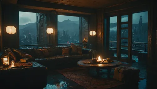 an apartment,the cabin in the mountains,apartment,atmosphere,fireplace,candlelights,cabin,cinematic,a dark room,sitting room,atmospheric,livingroom,fireplaces,ornate room,interiors,living room,evening atmosphere,grindelwald,cold room,zermatt,Photography,General,Cinematic