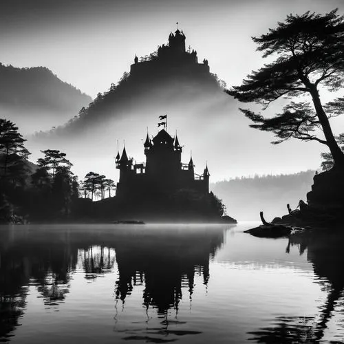 stone pagoda,wudang,summer palace,water palace,white temple,guilin,punakha,chhatris,lugu lake,emei,dharmsala,buddhist temple,borodundur,asian architecture,guizhou,yiping,manjushri,yunnan,the golden pavilion,yangling,Illustration,Black and White,Black and White 33