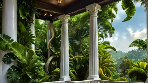 pillars,columns,philodendrons,verandah,conservatory,doric columns,cuba background,colonnades,columnas,verandas,pillar,pillar capitals,cartoon video game background,porch,artemis temple,columned,gazebo,cochere,verandahs,background design,Photography,General,Natural