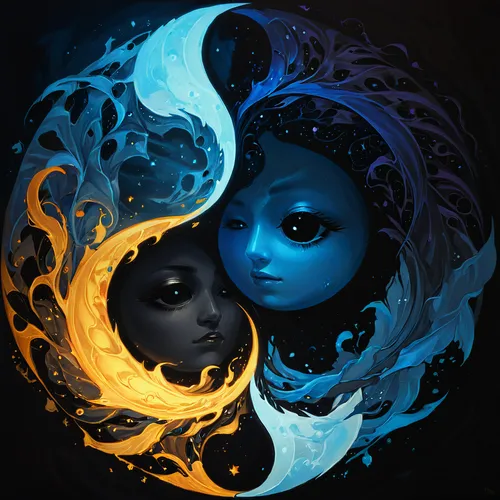 black light yin yang,yinyang,sun and moon,yin-yang,yin yang,yin and yang,mirror of souls,moon and star,mermaid vectors,lunar phases,gemini,the zodiac sign pisces,celestial bodies,the moon and the star