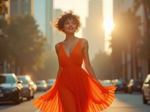 orange,bright orange,a floor-length dress,orange half,orange color,girl in a long dress,tangerine,fresh orange,orangish,orange robes,yellow orange,naranja,orange cream,vestido,orange scent,orange trumpet,eveningwear,evening dress,orange blossom,fashion street,Photography,General,Realistic