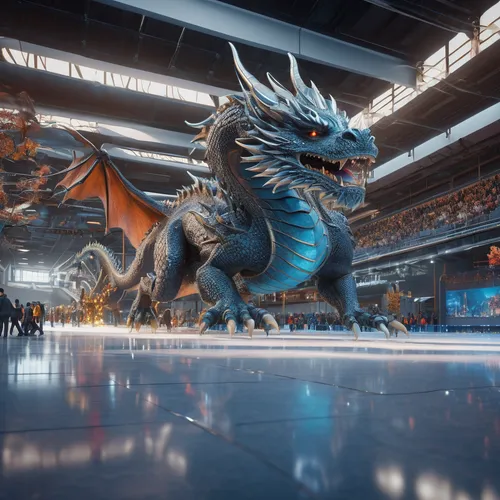 dragon,wyrm,dragons,painted dragon,dragon li,dragon of earth,chinese dragon,dragon design,charizard,3d fantasy,black dragon,fire breathing dragon,seat dragon,pyeongchang,dragon bridge,adler arena,indoor games and sports,3d rendered,golden dragon,skating rink,Photography,General,Sci-Fi