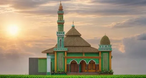 warna terang dan pohon pohon,mosques,mosque,agha bozorg mosque,big mosque,islamic architectural,city mosque,grand mosque,masjid,star mosque,ramazan mosque,muhammad-ali-mosque,rock-mosque,uzbekistan,ta