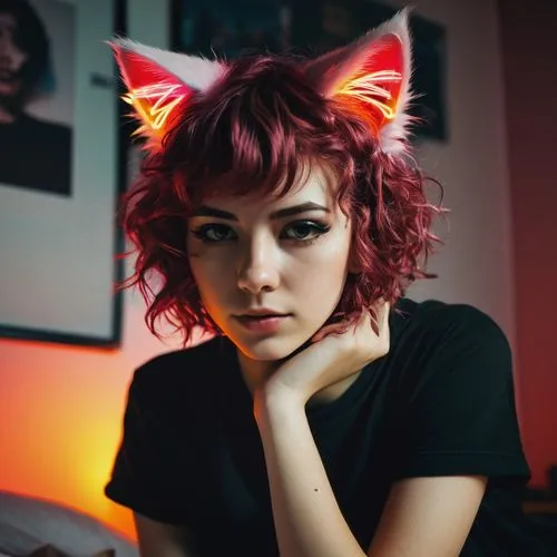 cat ears,devil,feline look,feline,red cat,cat head,kat,puma,pink cat,cat child,kitsune,cat eyes,kitty,kitten hat,puss,cat vector,feral,animal feline,young cat,ox,Photography,Documentary Photography,Documentary Photography 08