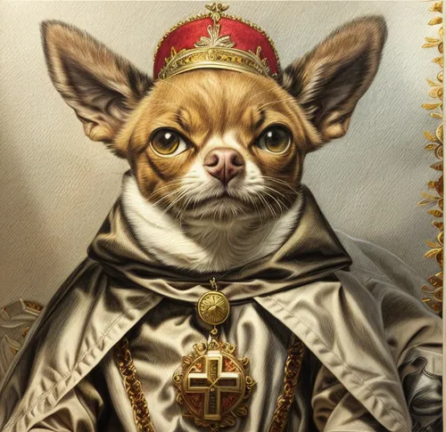 emperor,imperial crown,pet portrait,admiral von tromp,napoleon cat,pope,the french bulldog,imperial coat,imperial,king caudata,heraldic animal,king charles spaniel,emperor of space,nuncio,princess leia,frenchie,chihuahua,the ruler,grand duke,yoda