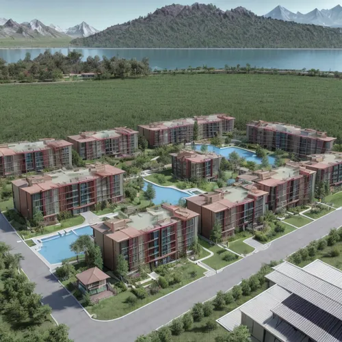 new housing development,danyang eight scenic,vietnam vnd,hotel complex,salar flats,condominium,villas,sanya,apartment complex,cambodia,nha trang,fethiye,holiday complex,eco hotel,ham ninh,kemer,apartment buildings,bendemeer estates,famagusta,3d rendering