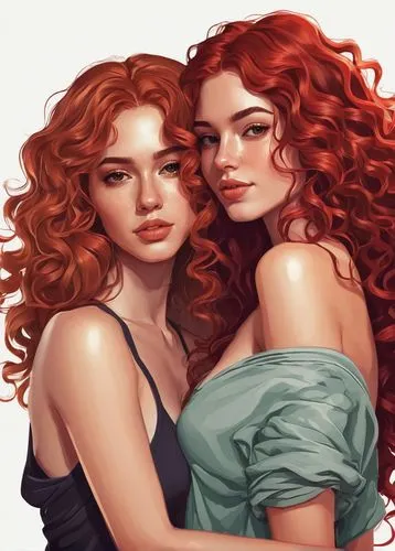 redheads,coriaria,reinas,lesbia,two girls,rhinemaidens,romanoff,etain,lunny,xanth,red head,gemini,mahvash,sanel,stepsisters,maidens,demelza,muses,damsels,canonesses,Conceptual Art,Fantasy,Fantasy 15