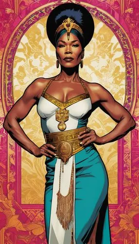 promethea,ibibio,womanist,orishas,nubia,womanism,Illustration,American Style,American Style 10