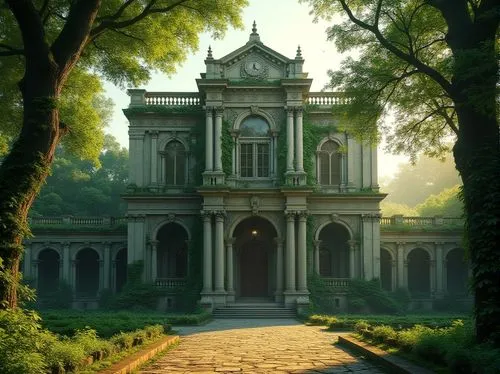 rivendell,mausolea,forest chapel,mausoleum ruins,schierstein,hermitage,mausoleum,briarcliff,forest house,venanzio,kykuit,mausoleums,hall of the fallen,theed,monastery,house in the forest,sanssouci,castle of the corvin,waldgraves,palace,Photography,General,Realistic