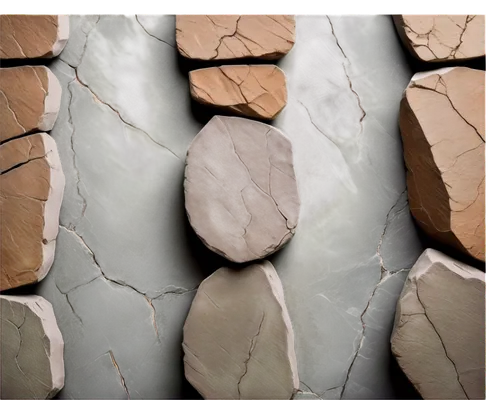 Stone wall, rough texture, grayish brown color, detailed cracks, natural pattern, close-up shot, shallow depth of field, softbox lighting, warm tone, cinematic composition, 3/4 view, subtle gradient e