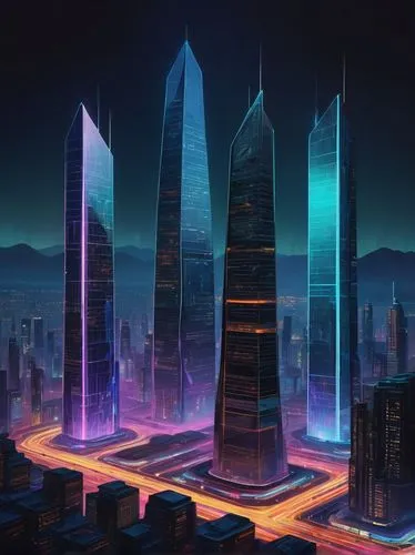 cybercity,futuristic landscape,cybertown,futuristic architecture,monoliths,cyberport,cyberworld,cityscape,futurist,coruscant,fantasy city,skyscrapers,arcology,futuristic,mainframes,city skyline,capcities,urban towers,city cities,supertall,Art,Artistic Painting,Artistic Painting 27