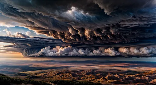 a thunderstorm cell,mammatus clouds,mammatus cloud,thunderclouds,thundercloud,storm clouds,mammatus,nature's wrath,thunderheads,cloud formation,shelf cloud,thunderhead,natural phenomenon,stormy clouds,dramatic sky,thunderstorm,swelling clouds,meteorological phenomenon,volcanic landscape,cloud mountains