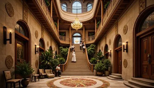 hallway,entrance hall,foyer,hotel hall,lobby,atriums,entryway,cochere,corridors,hallway space,venetian hotel,hotel lobby,philbrook,emirates palace hotel,corridor,entranceway,staircases,amanresorts,outside staircase,staircase