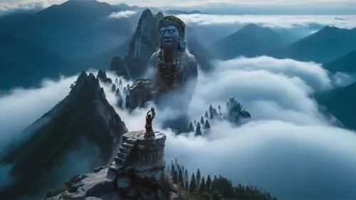 thingol,fantasy picture,tigers nest,gondolin,tirith,ithilien,cloud mountain,the spirit of the mountains,mahadev,foggy mountain,shannara,fantasy landscape,fantasy art,rivendell,erebor,goat mountain,mountain peak,kashyyyk,mountain spirit,3d fantasy