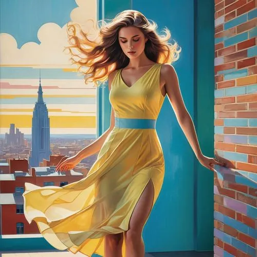 welin,vettriano,woman walking,girl walking away,sprint woman,girl in a long dress,guenter,yellow jumpsuit,donsky,nestruev,art deco woman,tretchikoff,hildebrandt,yellow wall,feitelson,chudinov,margaery,struzan,girl in a long,dmitriev,Art,Artistic Painting,Artistic Painting 43