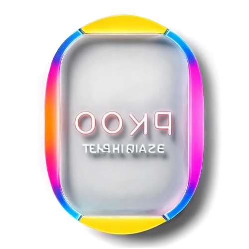 Sign, wallpaper, decorative, rectangular shape, metallic frame, glass surface, colorful logo, brand name, bold font, 3D effect, shiny reflection, soft lighting, close-up shot, shallow depth of field, 