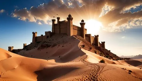 libyan desert,sand castle,gold castle,sandcastles,fortresses,sandcastle,medieval castle,desert landscape,desert desert landscape,benmerzouga,morocco,castles,templar castle,capture desert,semidesert,motlaq,ghadames,deserto,forteresse,united arab emirates,Photography,General,Realistic