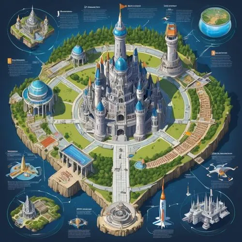 atlantis,ravensburger,shanghai disney,fairy tale icons,megapolis,fantasy world,citadels,fantasy city,heroica,kingdoms,worldscale,map icon,the disneyland resort,fairy tale castle,map world,disney castle,dubailand,reichstadt,ecotopia,habitats,Unique,Design,Infographics