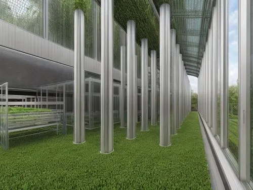 glass facade,greenhouse effect,glass wall,biotechnology research institute,3d rendering,solar cell base,grass roof,structural glass,daylighting,glass facades,futuristic architecture,glass building,greenhouse cover,eco-construction,archidaily,greenhouse,futuristic art museum,hahnenfu greenhouse,school design,roof garden,Common,Common,Natural