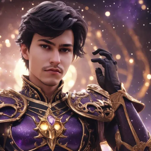 emperor,the emperor's mustache,purple and gold,merlin,gold and purple,alexander,aladin,aladha,sigma,prince,male character,cg artwork,libra,golden crown,leo,cassiopeia,cosplay image,thanos,aladdin,corvin,Photography,Cinematic