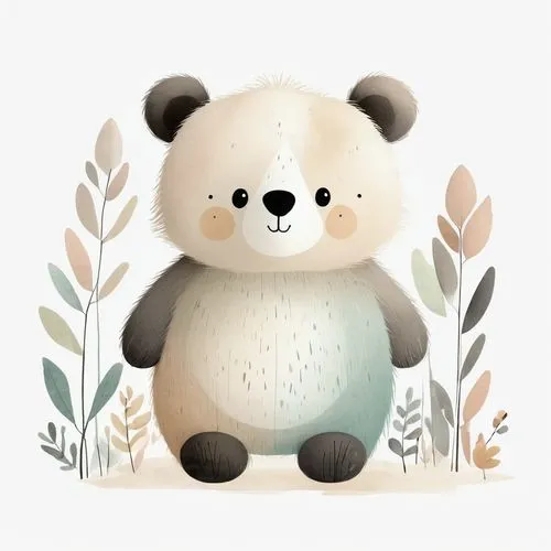 cute bear,plush bear,little panda,bear teddy,bear,bear cub,little bear,panda,chinese panda,scandia bear,panda bear,giant panda,cub,bamboo,kawaii panda,baby bear,brown bear,pandabear,slothbear,icebear,Illustration,Black and White,Black and White 08