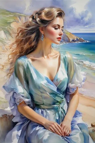 voile,margaery,donsky,ariadne,margairaz,art painting,Illustration,Paper based,Paper Based 11