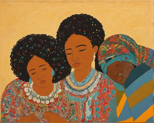 afro american girls,khokhloma painting,beautiful african american women,mother with children,anmatjere women,african art,tassili n'ajjer,mother with child,black couple,afroamerican,mother and children,capricorn mother and child,african woman,african american woman,afro-american,two girls,young couple,the mother and children,little girl and mother,black women,Illustration,Japanese style,Japanese Style 16