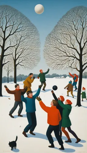 a ball in the snow,snow scene,winter sports,shrovetide,kristbaum ball,winter sport,sno-ball,olle gill,snow ball,winter landscape,david bates,snow figures,ice ball,winter festival,ice skating,grant wood,robins in a winter garden,christmas landscape,fir tree ball,snow landscape,Art,Artistic Painting,Artistic Painting 30