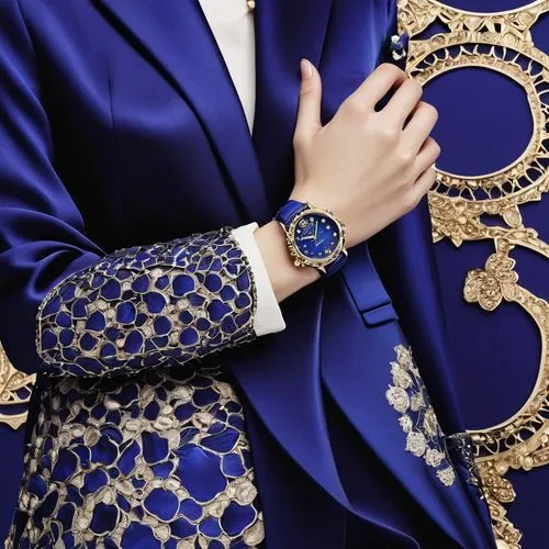 royal blue,dark blue and gold,chopard,sherwani,bvlgari,mazarine blue,piaget,bulgari,chaumet,buccellati,cartier,blue peacock,lecoultre,celebutante,royal lace,gold watch,jaquet,luxury accessories,bluing,vacheron,Photography,Fashion Photography,Fashion Photography 21