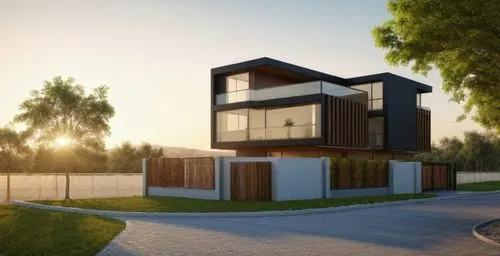 modern house,3d rendering,landscape design sydney,modern architecture,dunes house,new housing development,residential house,landscape designers sydney,render,cube house,timber house,prefabricated buildings,cubic house,wooden house,house purchase,inverted cottage,residential property,house shape,garden design sydney,smart home