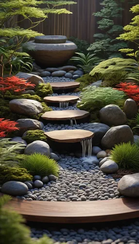 japanese zen garden,zen garden,japanese garden ornament,zen stones,landscape design sydney,landscape designers sydney,japanese garden,sake gardens,garden design sydney,japan garden,zen rocks,stone garden,wooden path,pathway,water feature,climbing garden,zen,walkway,landscaping,background with stones,Illustration,Paper based,Paper Based 03