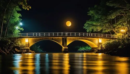 angel bridge,old bridge,night photography,illuminated lantern,long exposure,hangman's bridge,yarra,bridge,memorial bridge,night photograph,stone bridge,moon photography,long exposure light,longexposure,under the bridge,night shot,scenic bridge,parramatta,wooden bridge,night image,Photography,Artistic Photography,Artistic Photography 01