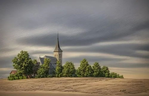 black church,steeple,wooden church,church faith,the black church,dune landscape,churches,landscape background,fredric church,little church,arid landscape,mosques,church painting,isolated tree,spire,church religion,mount nebo,church,dutch landscape,gothic church,Common,Common,Natural