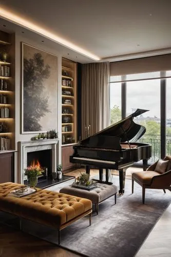 steinway,grand piano,luxury home interior,the piano,steinways,bosendorfer,great room,livingroom,boesendorfer,piano,interior modern design,modern living room,living room,penthouses,minotti,piano books,modern room,pianos,contemporary decor,loft,Illustration,Black and White,Black and White 15