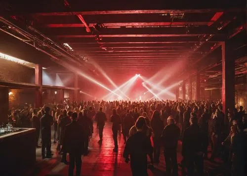 music venue,concert crowd,factory hall,warehouse,concert venue,crowd of people,industrial hall,crowd,concert dance,electric factory,nightclub,concert,concert stage,crowds,birmingham,toronto,event venue,the crowd,audience,live concert,Photography,General,Cinematic