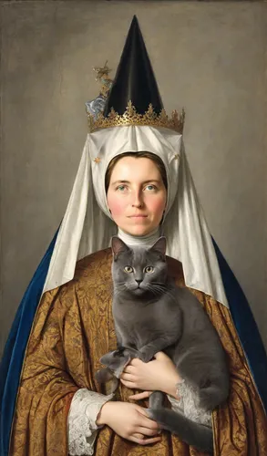 napoleon cat,cat portrait,cat european,woman holding pie,cat sparrow,cat image,portrait of a woman,custom portrait,étouffée,mona lisa,cat,cat mom,pferdeportrait,the mona lisa,portrait of a girl,pet portrait,portrait of christi,gothic portrait,portrait background,the hat of the woman,Digital Art,Classicism