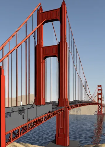 the golden gate bridge,golden gate,golden bridge,golden gate bridge,spit bridge,goldengatebridge,moveable bridge,cable-stayed bridge,suspension bridge,bridge piers,cantilever bridge,scenic bridge,bridge - building structure,3d rendering,humpback bridge,segmental bridge,bridges,hangman's bridge,san francisco bay,bay bridge,Conceptual Art,Daily,Daily 35