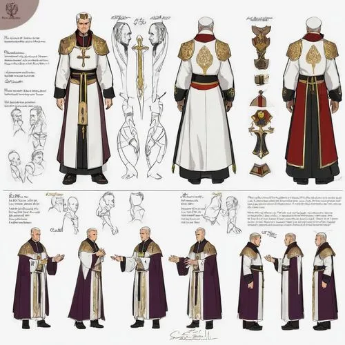 clergy,vestment,costume design,twelve apostle,the order of cistercians,high priest,archimandrite,cathet set,carmelite order,benedictine,carthusian,metropolitan bishop,priesthood,priest,costumes,folk costumes,holyman,benediction of god the father,biblical narrative characters,catholic,Unique,Design,Character Design