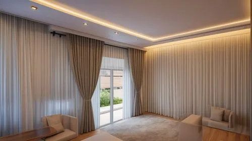 window treatment,stucco ceiling,bamboo curtain,modern room,window blinds,contemporary decor,stucco wall,window curtain,window covering,window blind,ceiling lighting,room divider,interior decoration,modern decor,3d rendering,window film,daylighting,concrete ceiling,interior modern design,great room,Photography,General,Realistic