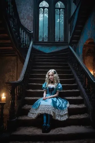 cinderella,girl on the stairs,alice in wonderland,rapunzel,doll's house,fairy tale character,belle,peignoir,doll house,isoline,doll dress,fairytale characters,fairy tale,cendrillon,staircase,principessa,victorian,melancholia,kerli,doll kitchen,Conceptual Art,Daily,Daily 10