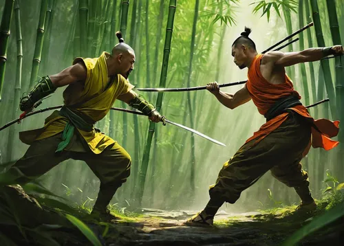 shaolin kung fu,monks,buddhists monks,game illustration,martial arts,world digital painting,kung fu,japanese martial arts,kungfu,eskrima,wushu,sōjutsu,kenjutsu,xing yi quan,defense,swordsmen,samurai fighter,patrol,aa,goki,Conceptual Art,Fantasy,Fantasy 06