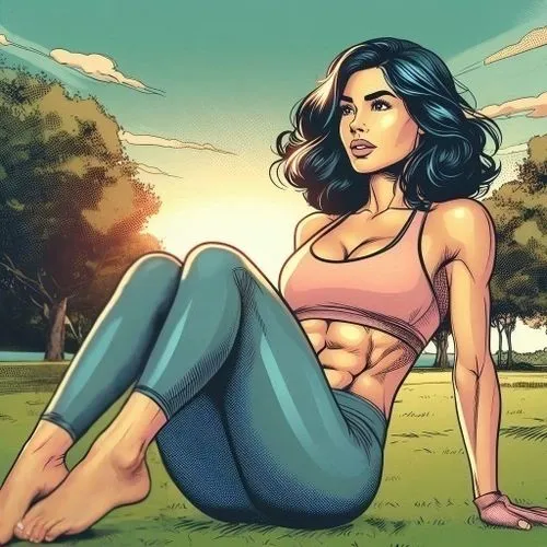 the woman's foot rest on the ground,muscle woman,wonderwoman,wonder woman,wonder woman city,santana,super heroine,abs,mulan,sexy woman,girl sitting,super woman,girl lying on the grass,persian,kim,stro