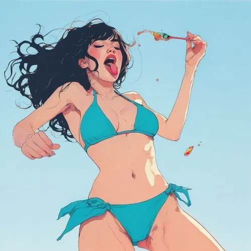 colescott,shadman,giantess,palmiotti,blue hawaii,fujiko,Illustration,Paper based,Paper Based 19