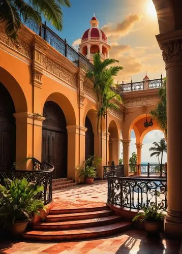 hacienda,mizner,cuba background,hotel nacional,sanjuan,mazatlan,yucatan,cartagena,iberostar,flagler,san juan,palmilla,vallarta,city unesco heritage trinidad cuba,ringling,nicaraguan cordoba,comayagua,dorne,paradores,curacao,Illustration,Black and White,Black and White 31