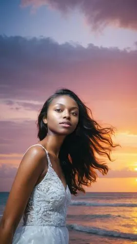 beach background,divine healing energy,sunburst background,photographic background,african american woman,azilah