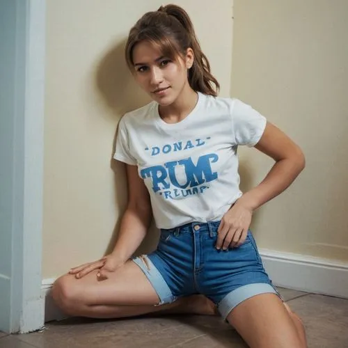 girl in t-shirt,tshirt,gap kids,republican,teen,isolated t-shirt,tee,shirt,shorts,skort,in shorts,ammo,jean shorts,t shirt,rump cover,gap,active shirt,crop top,the girl is lying on the floor,in a shirt,Photography,Documentary Photography,Documentary Photography 01