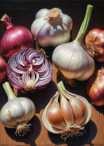 still life with onions,onion bulbs,red garlic,red onion,persian onion,cultivated garlic,garlic bulbs,rosy garlic,white onions,farmers market purple onions,shallot,garlic cloves,clove garlic,onions,sweet garlic,ornamental onion,garlic,pearl onion,cloves of garlic,chinese garlic,Conceptual Art,Daily,Daily 25