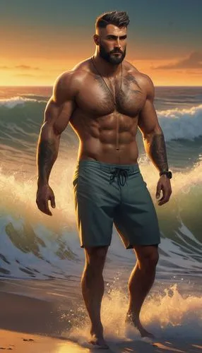 zangief,nudelman,bufferin,arlovski,maualuga,kammerman,sagat,bara,man at the sea,rhodian,kimbro,beach background,sea god,batista,god of the sea,gabe,chaderton,sandhoff,kimbo,doomadgee,Conceptual Art,Sci-Fi,Sci-Fi 07